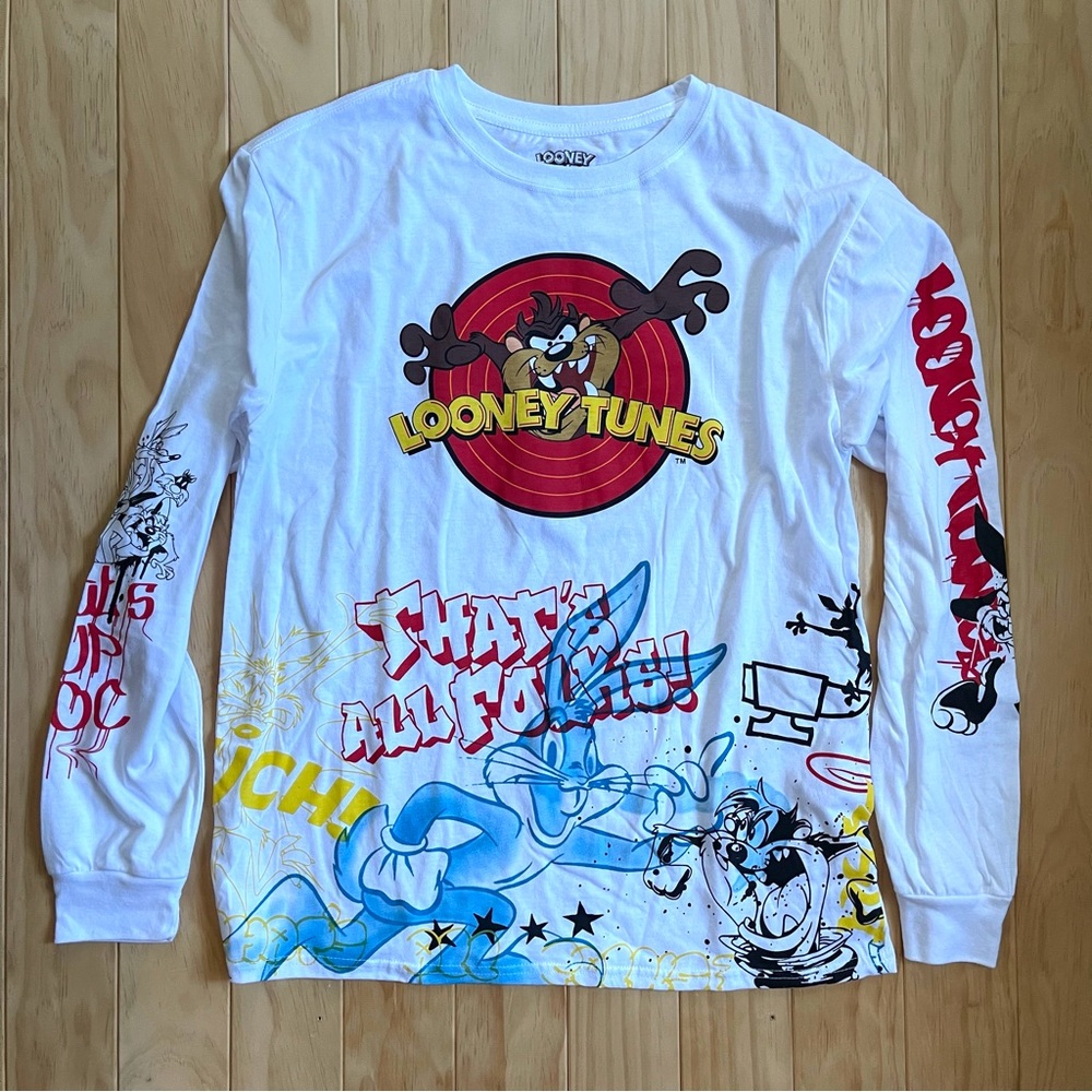 Looney Tunes Graphic Long Sleeve Tee L
